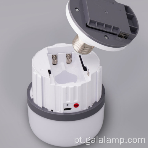 Luz de lâmpada LED de emergência recarregável